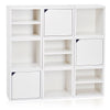 white bookshelves, white storage cubes, white cube storage, white cubbies, white cubby storage, white storage cube, white cube bookcase, white stackable storage cubes, white cube with shelf