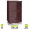 Vinyl Record Cube 2 Shelf, Espresso (pre-order ships 8/31)