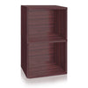 Vinyl Record Cube 2 Shelf, Espresso (pre-order ships 8/31)