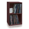 Vinyl Record Cube 2 Shelf, Espresso (pre-order ships 8/31)