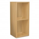 2 shelf narrow bookcase natural