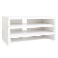 Stacking Desktop Shelf, White