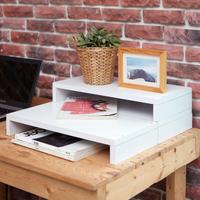 Stacking Desktop Shelf, White
