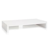 white stackable desktop shelf, white desk organizers, white desktop shelving, white monitor stand, white monitor riser, white display riser, white display stand, white computer riser, white computer stand