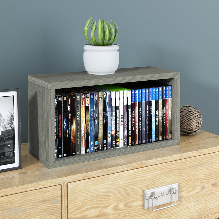 Austin Stackable DVD Rack, London Grey (New Color)
