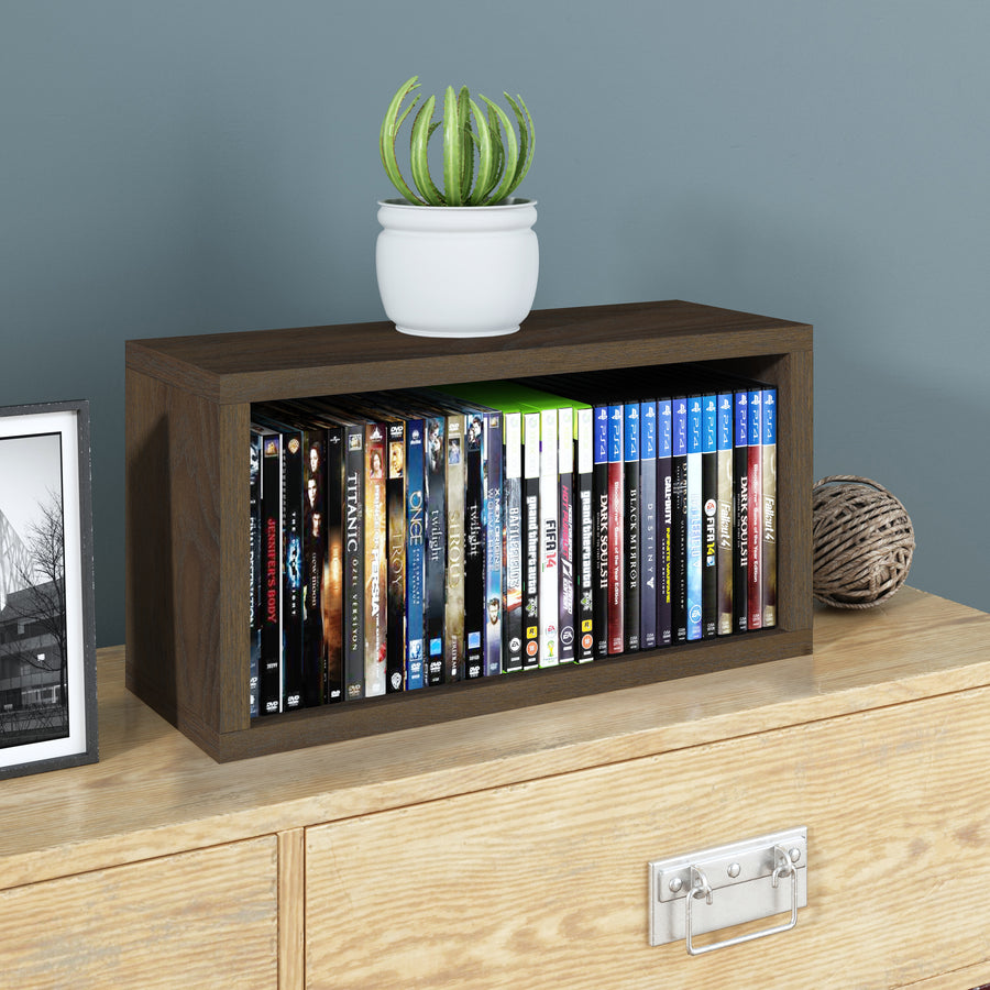 Austin Stackable DVD Rack, Royal Walnut (New Color)