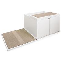 white cat litter mat, white eco cat litter mat, white cat litter box mat