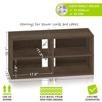 Versa Multimedia TV Console, Royal Walnut (New Color)