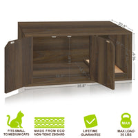 Katville Litter Box Enclosure, Royal Walnut (New Color)