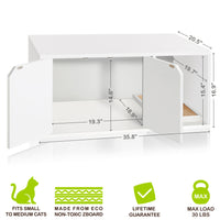 Katville Litter Box Enclosure, White (New Color) (pre-order ships 7/4)
