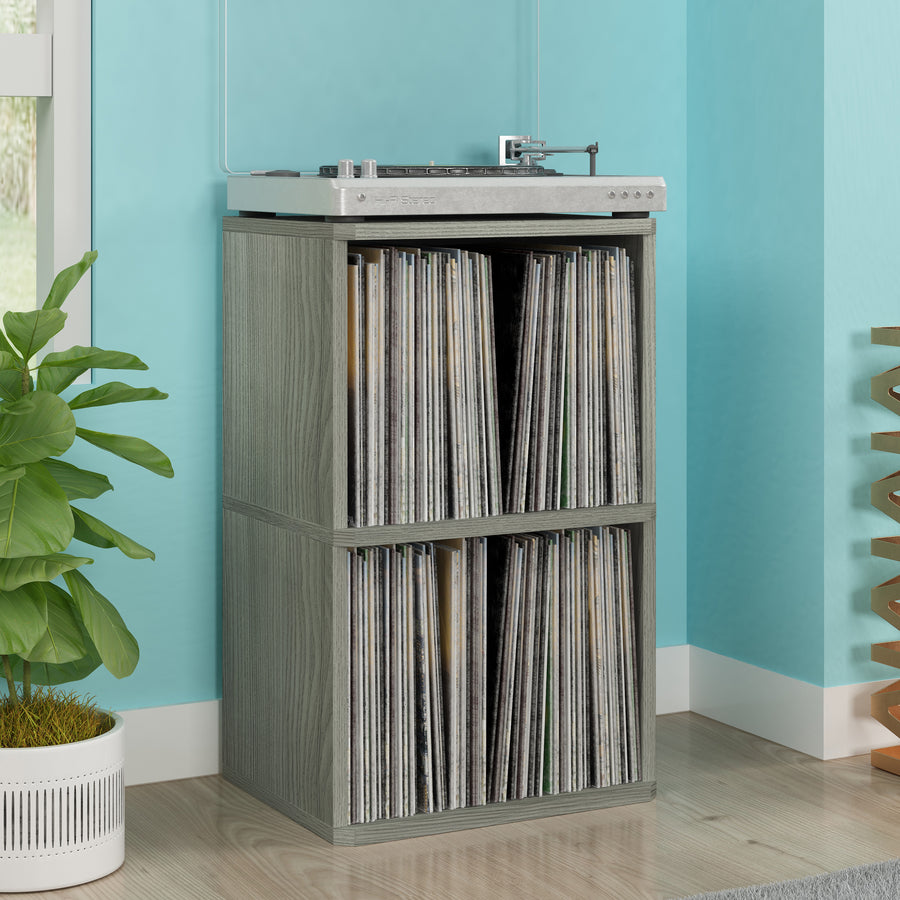 Marley 2-Shelf Vinyl Record Storage, London Grey (New Color)