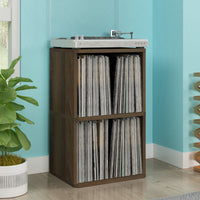 Marley 2-Shelf Vinyl Record Storage, Royal Walnut (New Color)