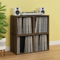 Dylan Single Cube Vinyl Record Storage, Royal Walnut (New Color)