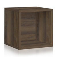 Dylan Single Cube Vinyl Record Storage, Royal Walnut (New Color)