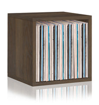 Dylan Single Cube Vinyl Record Storage, Royal Walnut (New Color)