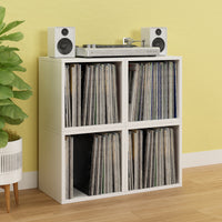 Dylan Single Cube Vinyl Record Storage, White (New Color)