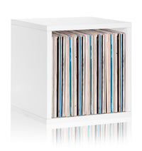 Dylan Single Cube Vinyl Record Storage, White (New Color)