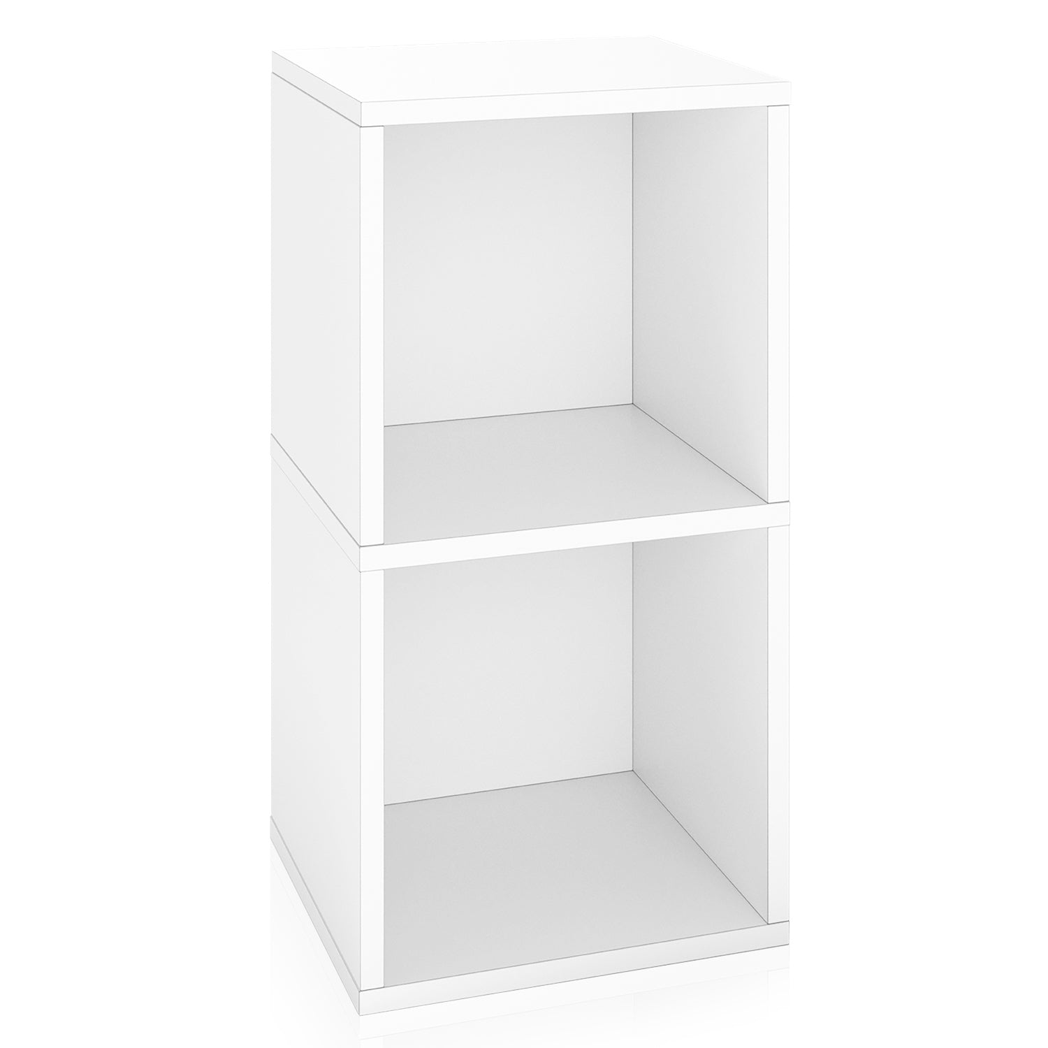 Presley Double Cube Vinyl Record Storage, White (New Color)