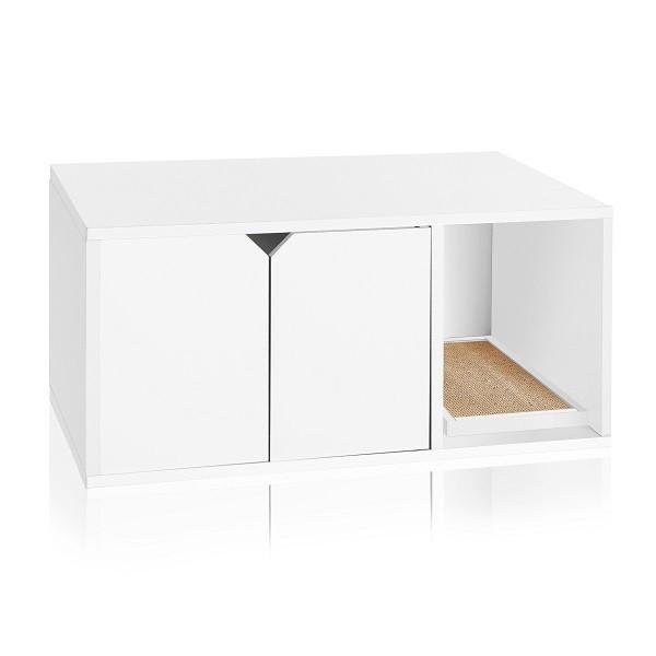 Cat Litter Box Furniture, White