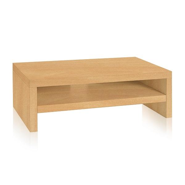 2-Shelf Monitor Stand, Natural