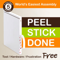 Presley Double Cube Vinyl Record Storage, White (New Color)