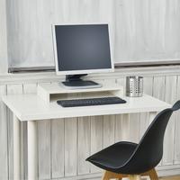 white monitor stand, white monitor rise, white display riser, white display stand, white computer riser, white computer stand