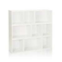 white bookshelves, white storage cubes, white cube storage, white cubbies, white cubby storage, white storage cube, white cube bookcase, white stackable storage cubes